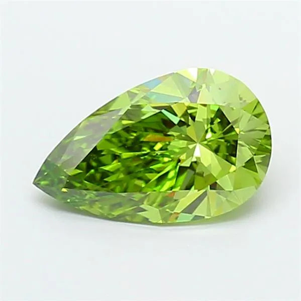 2.02ct Pear Lab Grown Diamond (Colour Fancy Vivid Green, Clarity VS1, IGI Certified)