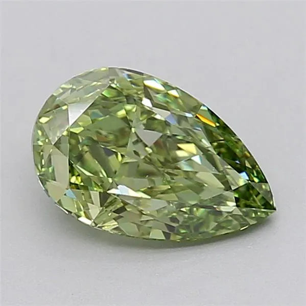 2.02ct Pear Lab Grown Diamond (Colour Fancy Vivid Green, Clarity VVS2, IGI Certified)