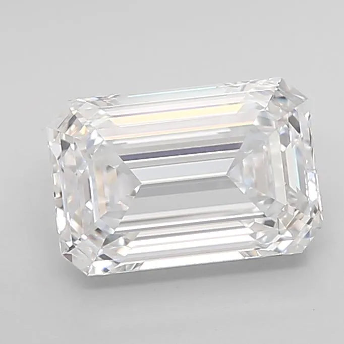 2.04ct Emerald Lab Grown Diamond (Colour D, Clarity IF, Cut EX, IGI Certified)