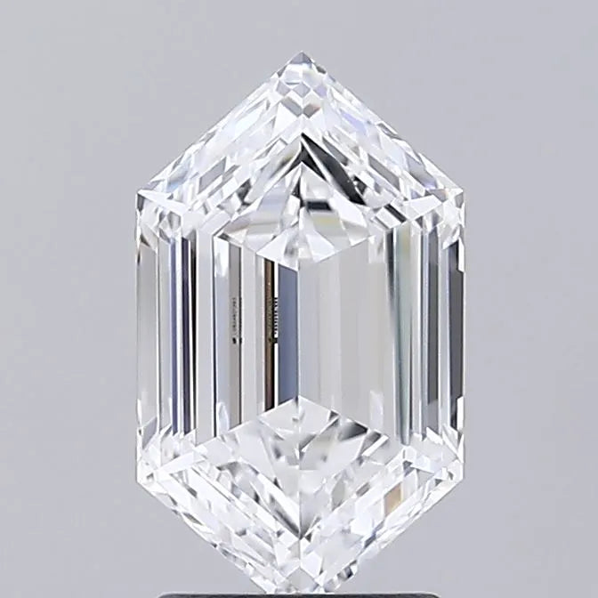 2.04ct Hexagonal Lab Grown Diamond (Colour D, Clarity VVS1, IGI Certified)