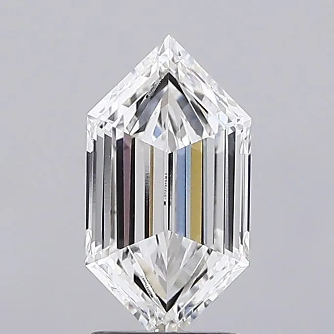 2.04ct Hexagonal Lab Grown Diamond (Colour F, Clarity VVS2, IGI Certified)