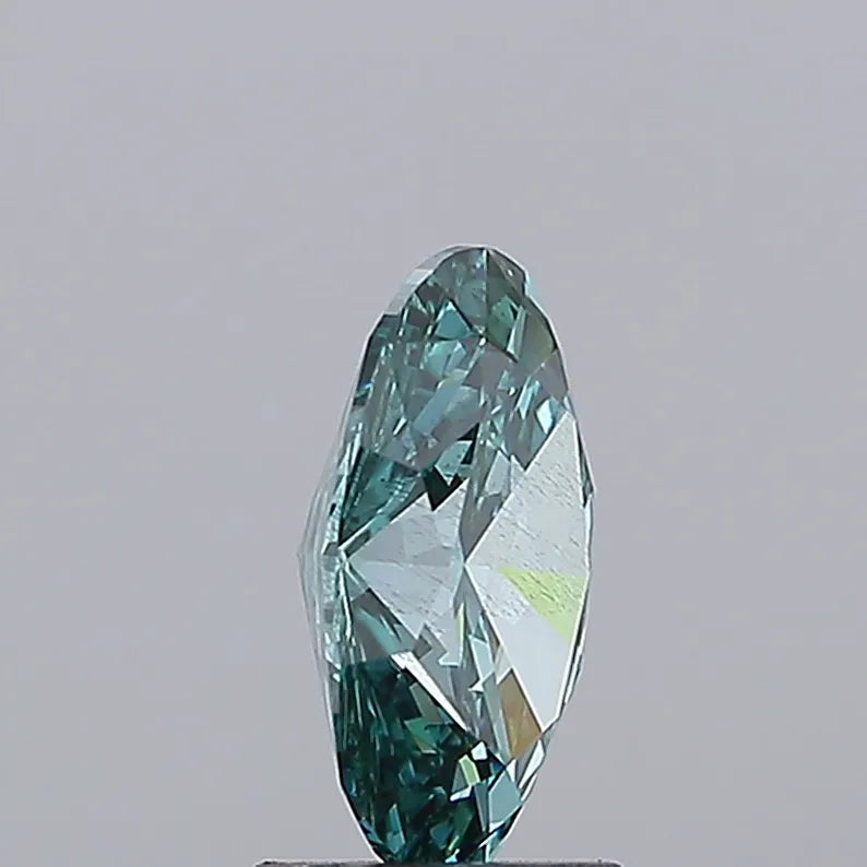 2.04ct Oval Lab Grown Diamond (Colour Fancy Vivid Green, Clarity SI2, IGI Certified)