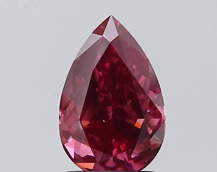 2.05ct Pear Lab Grown Diamond (Colour Fancy Vivid Brownish Purple, Clarity SI2, IGI Certified)