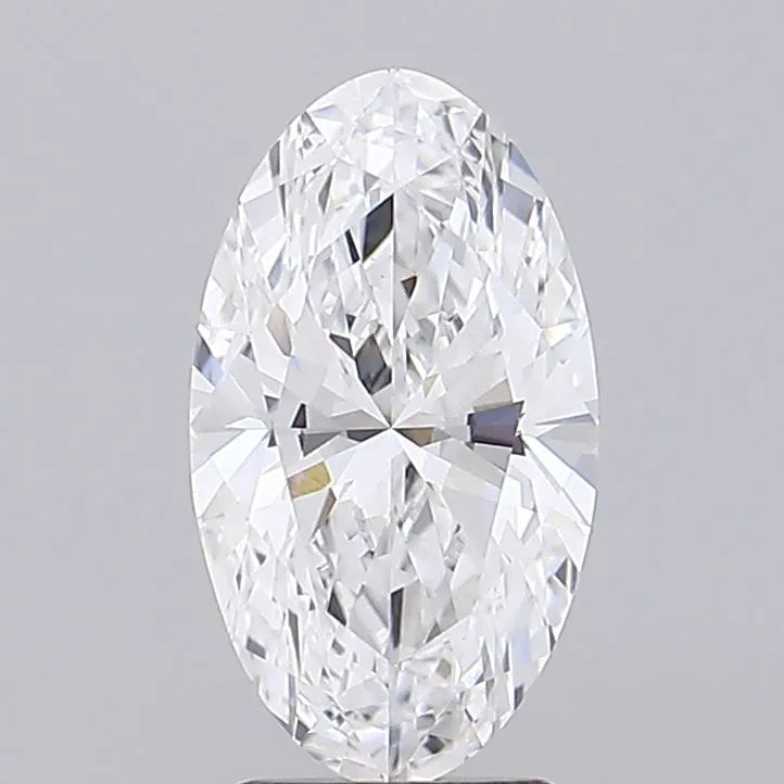 2.08ct Oval Lab Grown Diamond (Colour D, Clarity VVS2, IGI Certified)