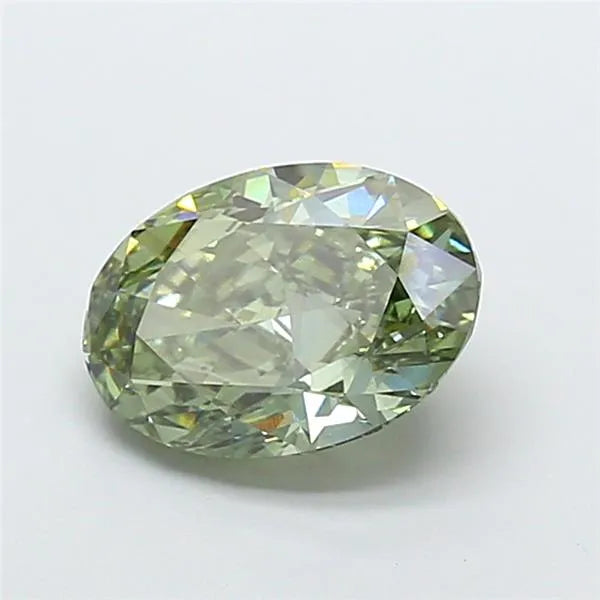 2.08ct Oval Lab Grown Diamond (Colour Fancy Deep Green, Clarity VVS2, IGI Certified)