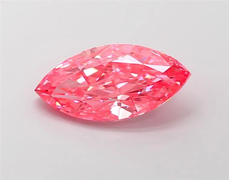 2.15ct Marquise Lab Grown Diamond (Colour Fancy Vivid Pink, Clarity VS1, IGI Certified)