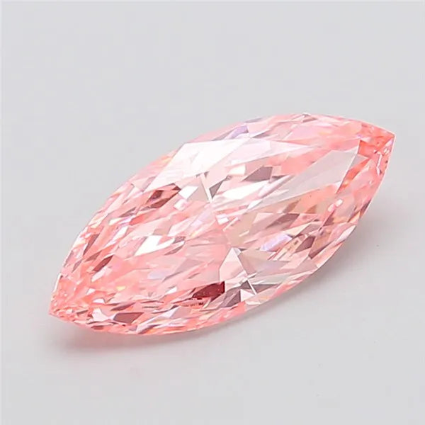 2.22ct Marquise Lab Grown Diamond (Colour Fancy Vivid Pink, Clarity VVS2, IGI Certified)
