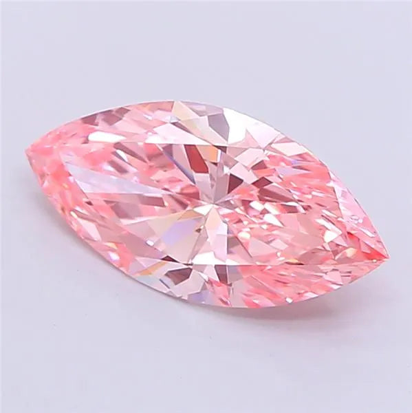 2.45ct Marquise Lab Grown Diamond (Colour Fancy Vivid Pink, Clarity VVS2, IGI Certified)