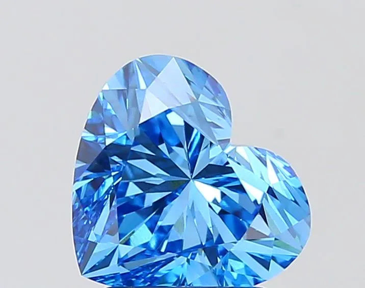 2.51ct Heart Lab Grown Diamond (Colour Fancy Vivid Blue, Clarity VS1, IGI Certified)