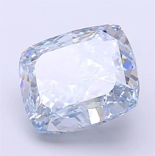 2.73ct Cushion modified Lab Grown Diamond (Colour Fancy Intense Blue, Clarity VVS2, IGI Certified)