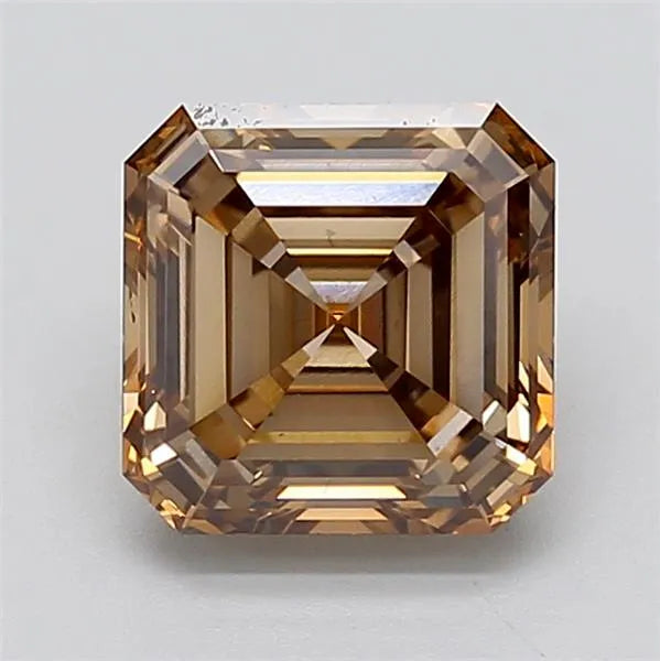 2.95ct Asscher Lab Grown Diamond (Colour Fancy Brown, Clarity VVS2, IGI Certified)