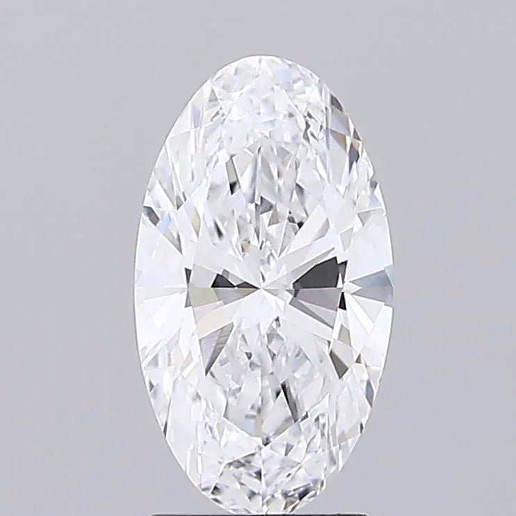 2.00ct Oval Lab Grown Diamond (Colour D, Clarity VVS2, IGI Certified) - Jewelry by Cleo