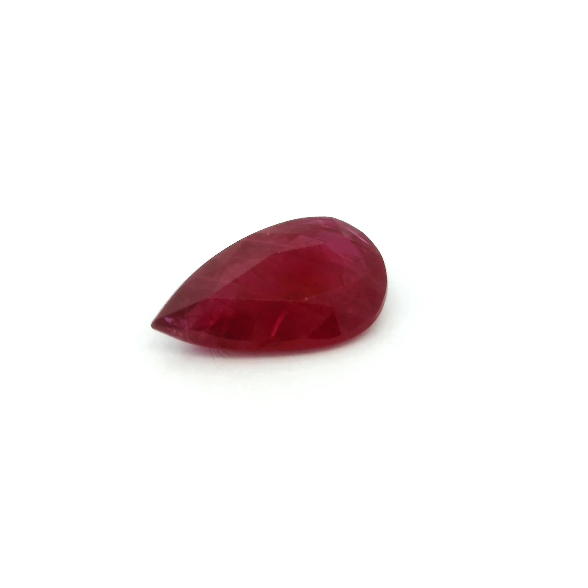 2.00ct Pear Natural Ruby (Colour Red, Clarity Moderately Included, Cut Faceted) - Jewelry by Cleo