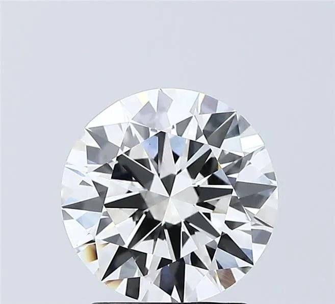 2.00ct Round Lab Grown Diamond (Colour F, Clarity VS1, Cut EX, IGI Certified) - Jewelry by Cleo