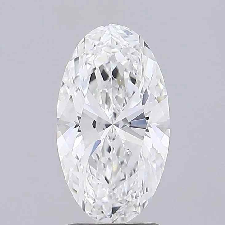 2.02ct Oval Lab Grown Diamond (Colour D, Clarity VVS2, IGI Certified) - Jewelry by Cleo