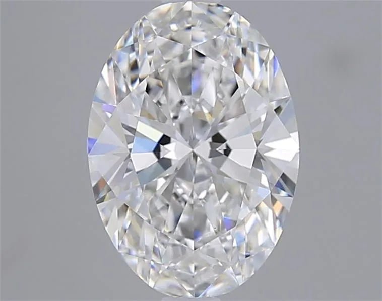 2.02ct Oval Lab Grown Diamond (Colour E, Clarity VS1, IGI Certified) - Jewelry by Cleo