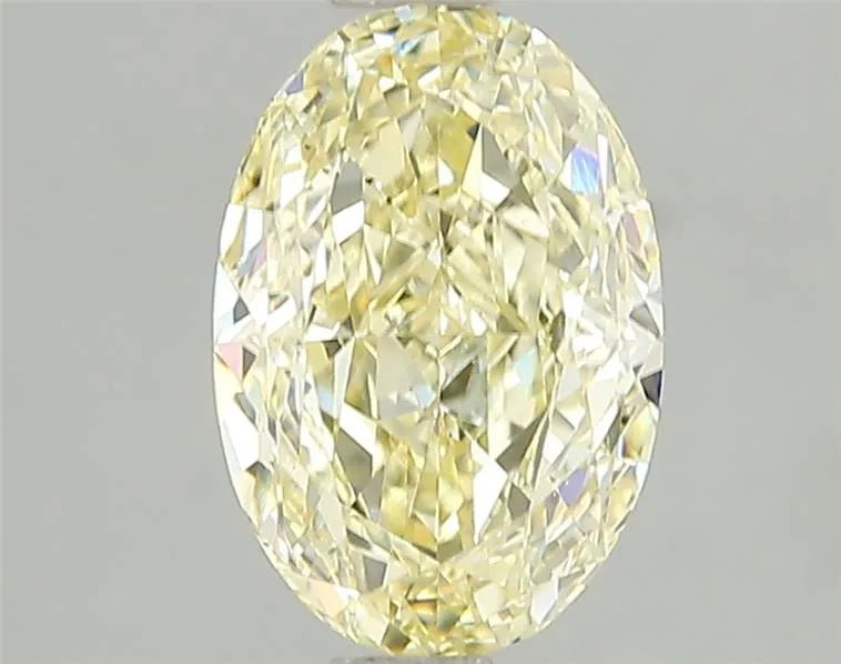 2.02ct Oval Lab Grown Diamond (Colour Fancy Yellow, Clarity VS2, IGI Certified) - Jewelry by Cleo