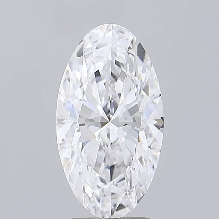 2.03ct Oval Lab Grown Diamond (Colour D, Clarity VVS1, IGI Certified) - Jewelry by Cleo