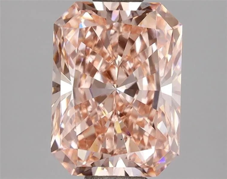 2.05ct Radiant Lab Grown Diamond (Colour Fancy Intense Pink, Clarity VS2, IGI Certified) - Jewelry by Cleo