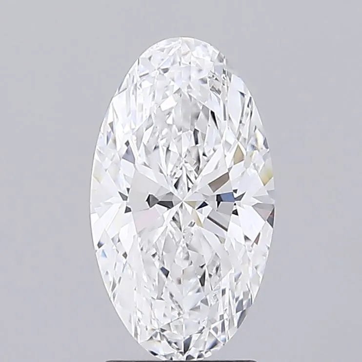 2.08ct Oval Lab Grown Diamond (Colour D, Clarity VVS2, IGI Certified) - Jewelry by Cleo