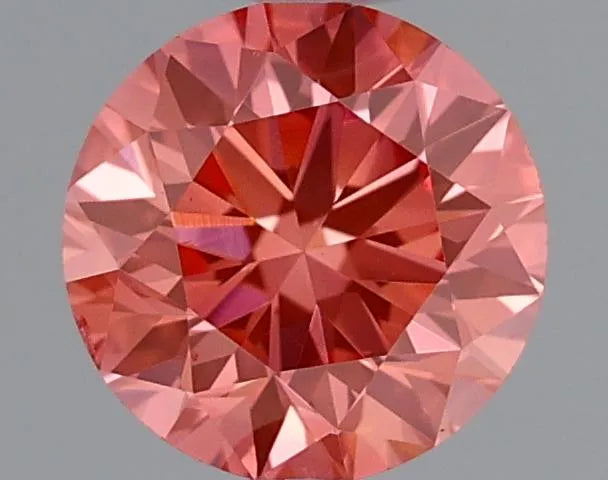 0.57ct Round Lab Grown Diamond (Colour Fancy Vivid Pink, Clarity VS2, Cut VG, IGI Certified)