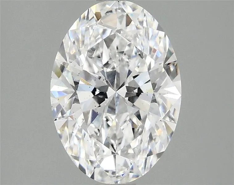 2.10ct Oval Lab Grown Diamond (Colour D, Clarity VS2, IGI Certified) - Jewelry by Cleo