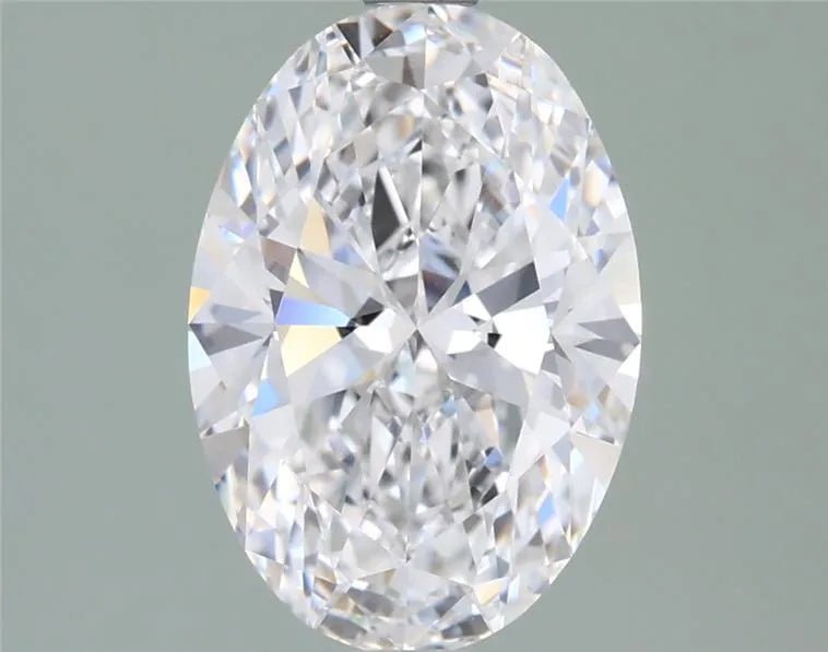 2.10ct Oval Lab Grown Diamond (Colour D, Clarity VVS1, IGI Certified) - Jewelry by Cleo