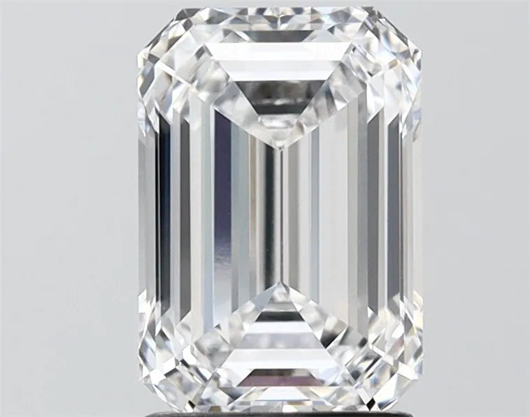 2.21ct Emerald Lab Grown Diamond (Colour D, Clarity VS1, IGI Certified) - Jewelry by Cleo