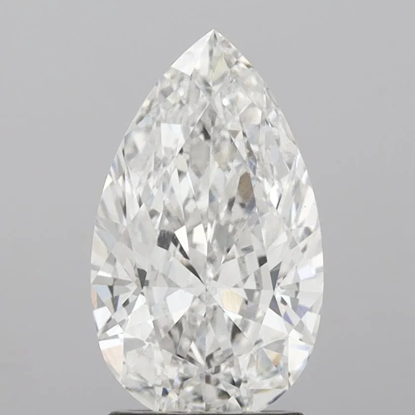 2.27ct Pear Lab Grown Diamond (Colour E, Clarity VS1, IGI Certified) - Jewelry by Cleo
