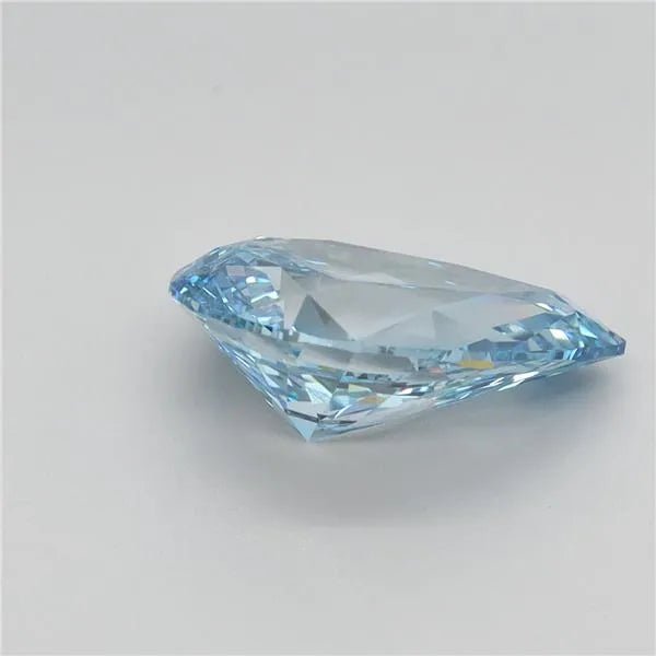2.33ct Pear Lab Grown Diamond (Colour Fancy Vivid Blue, Clarity VS1, IGI Certified) - Jewelry by Cleo