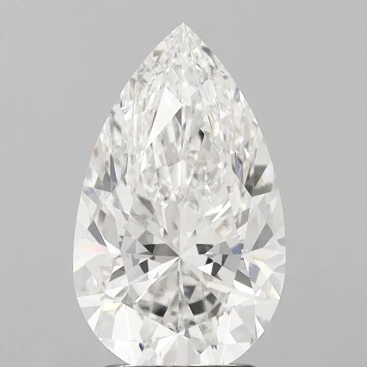 2.50ct Pear Lab Grown Diamond (Colour F, Clarity VS1, IGI Certified) - Jewelry by Cleo