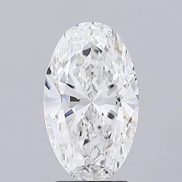 2.52ct Oval Lab Grown Diamond (Colour E, Clarity VVS2, IGI Certified) - Jewelry by Cleo