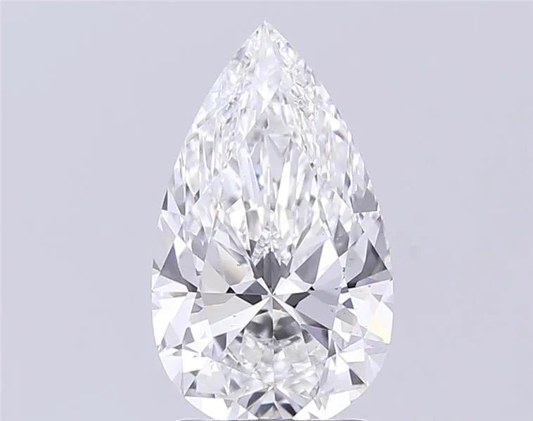 2.54ct Pear Lab Grown Diamond (Colour F, Clarity VS1, IGI Certified) - Jewelry by Cleo