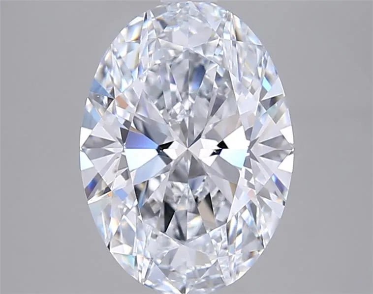 2.55ct Oval Lab Grown Diamond (Colour D, Clarity VVS2, IGI Certified) - Jewelry by Cleo