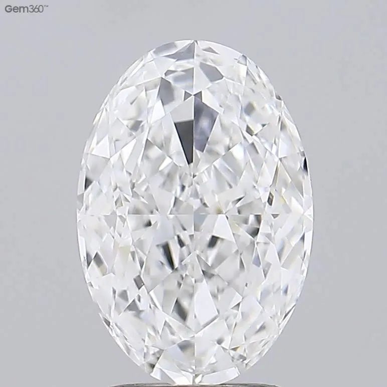 2.56ct Oval Lab Grown Diamond (Colour E, Clarity VVS1, IGI Certified) - Jewelry by Cleo