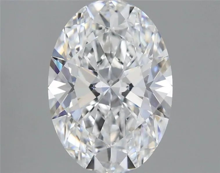 2.57ct Oval Lab Grown Diamond (Colour D, Clarity VVS1, IGI Certified) - Jewelry by Cleo