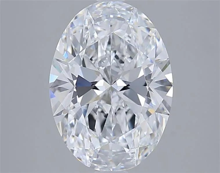2.57ct Oval Lab Grown Diamond (Colour D, Clarity VVS2, IGI Certified) - Jewelry by Cleo