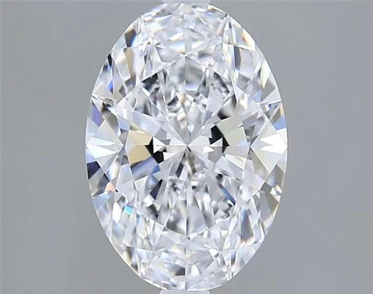 2.57ct Oval Lab Grown Diamond (Colour D, Clarity VVS2, IGI Certified) - Jewelry by Cleo