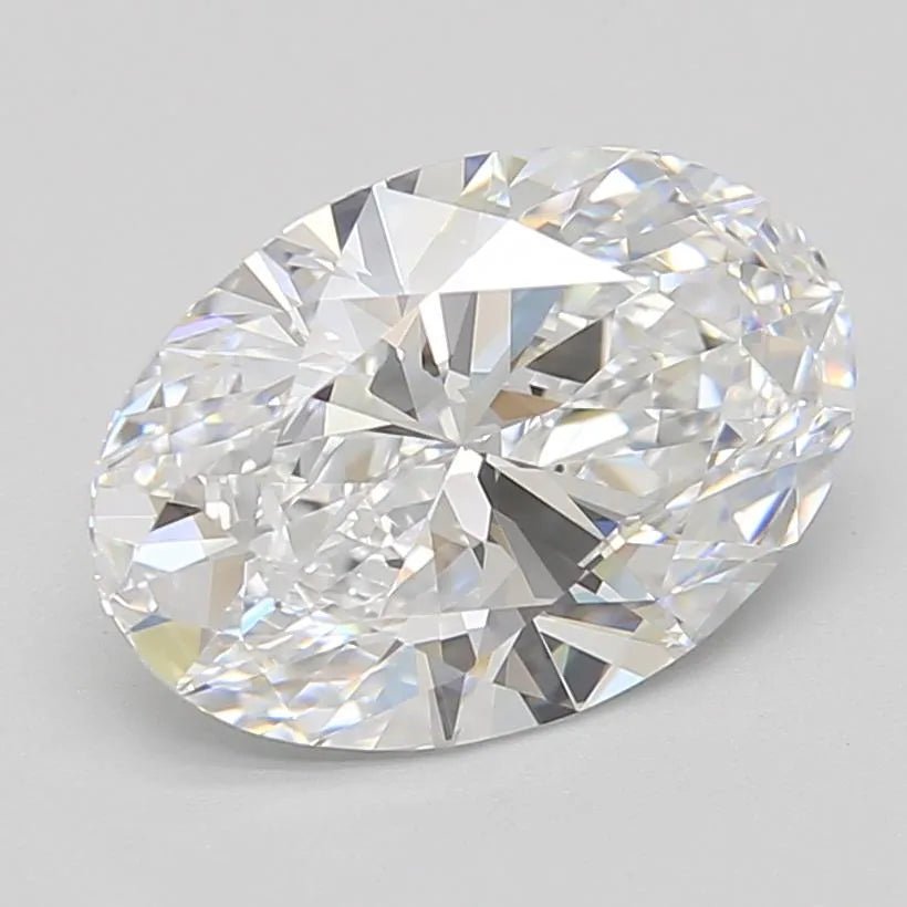 2.66ct Oval Lab Grown Diamond (Colour D, Clarity IF, GIA Certified) - Jewelry by Cleo