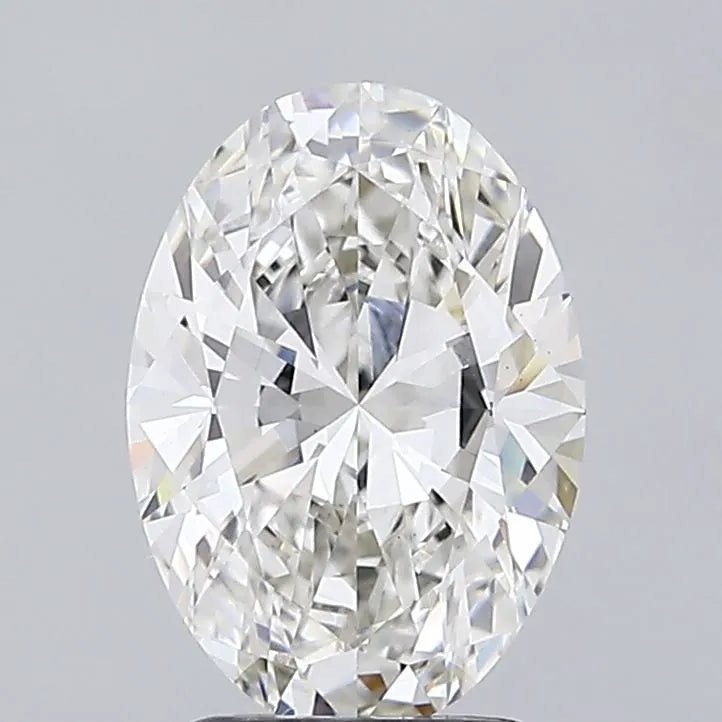 2.67ct Oval Lab Grown Diamond (Colour H, Clarity VS1, IGI Certified) - Jewelry by Cleo