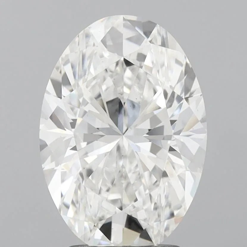 2.88ct Oval Lab Grown Diamond (Colour F, Clarity VS1, IGI Certified) - Jewelry by Cleo