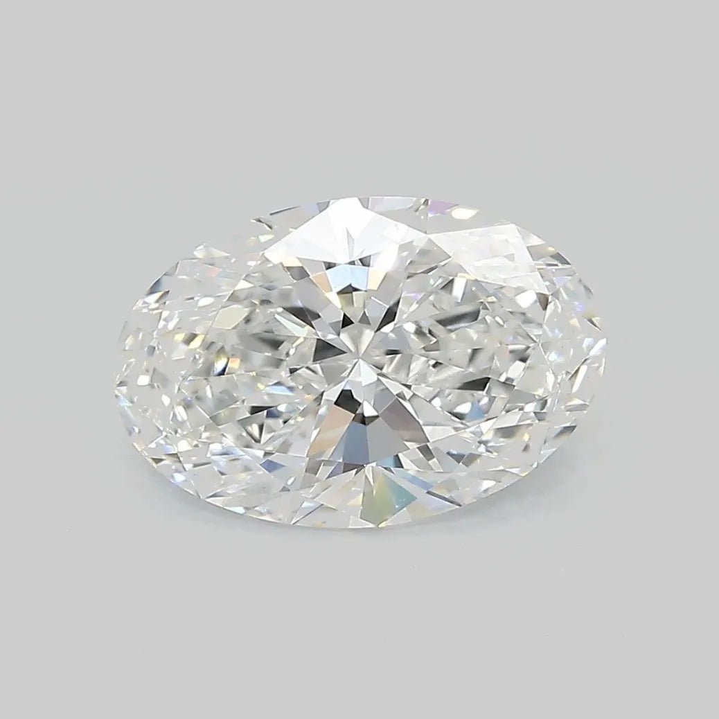 2.91ct Oval Lab Grown Diamond (Colour E, Clarity VVS2, IGI Certified) - Jewelry by Cleo