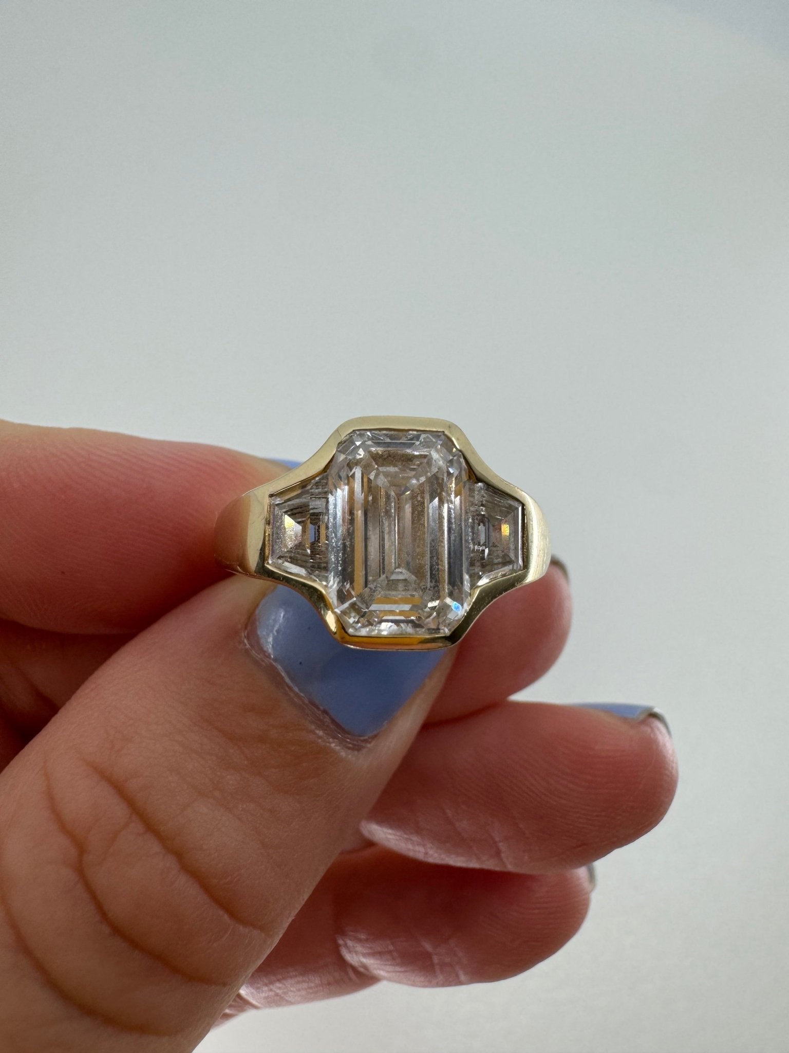3 stone bezeled ring - Jewelry by Cleo