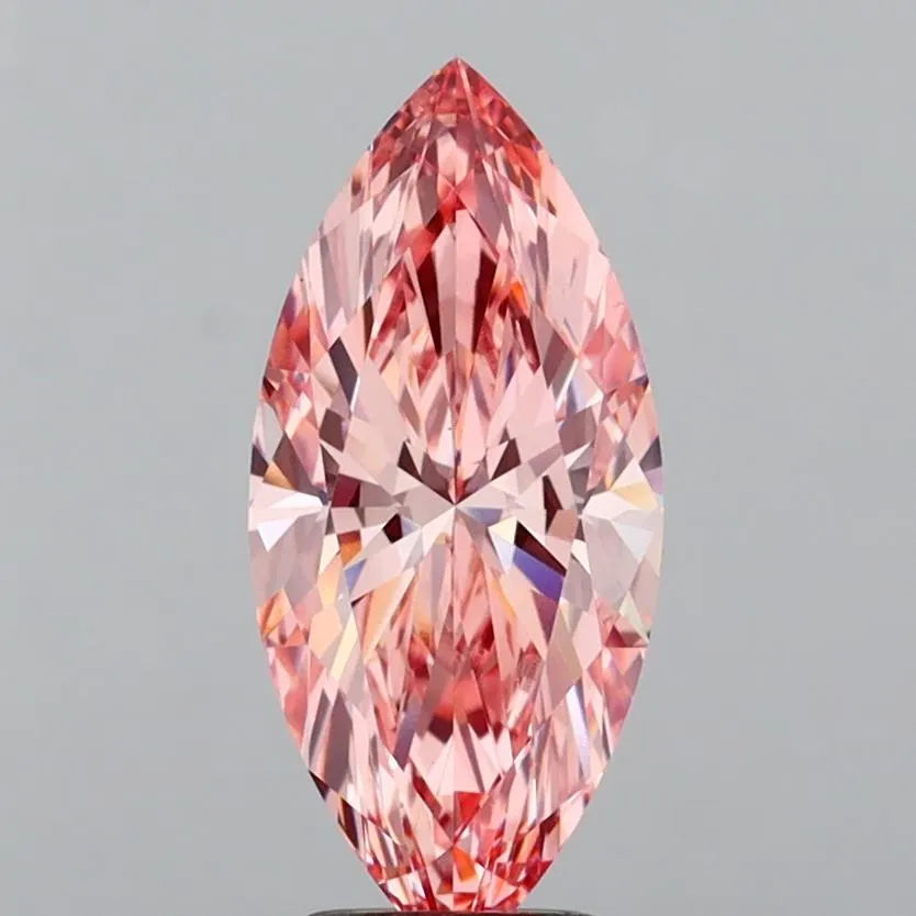 3.00ct Marquise Lab Grown Diamond (Colour Fancy Vivid Pink, Clarity VS1, IGI Certified)