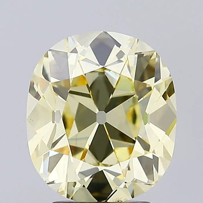 3.01ct Cushion brilliant Lab Grown Diamond (Colour Fancy Yellow, Clarity SI1, IGI Certified)