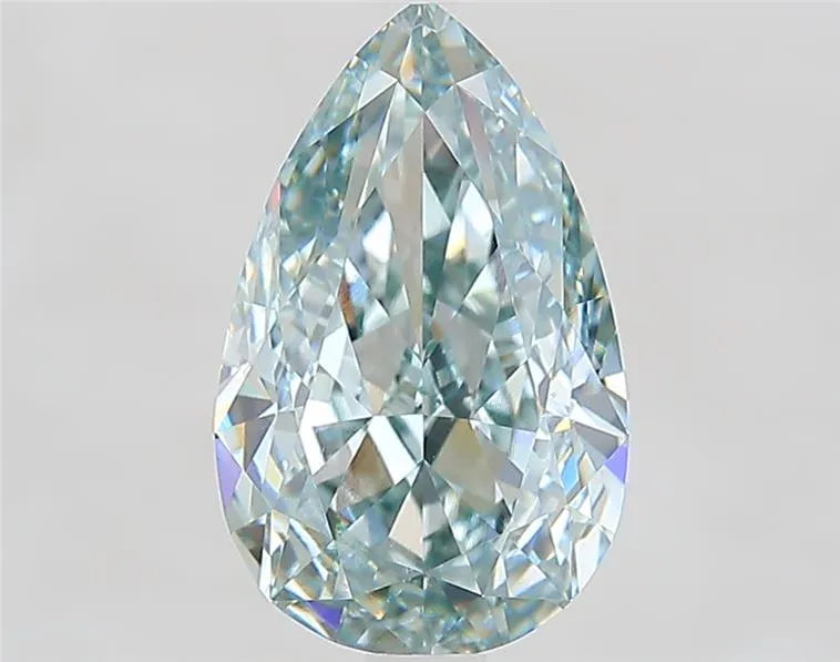 3.01ct Pear Lab Grown Diamond (Colour Fancy Green, Clarity VS1, IGI Certified)