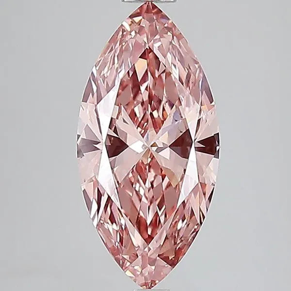 3.02ct Marquise Lab Grown Diamond (Colour Fancy Vivid Pink, Clarity VS1, IGI Certified)