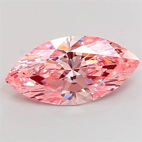3.02ct Marquise Lab Grown Diamond (Colour Fancy Vivid Pink, Clarity VS1, IGI Certified)
