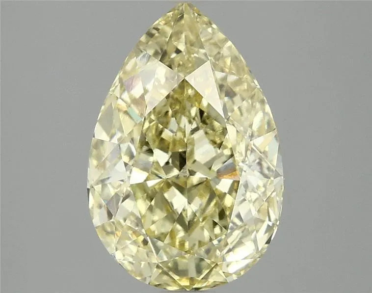 3.02ct Pear Lab Grown Diamond (Colour Fancy Intense Yellow, Clarity VS1, IGI Certified)