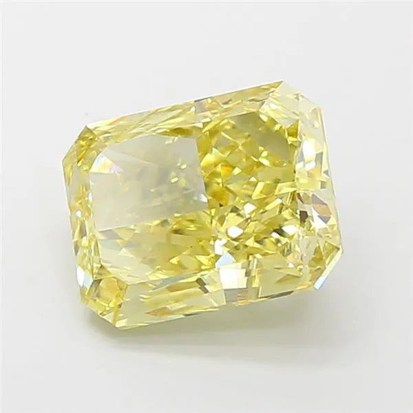 3.04ct Radiant Lab Grown Diamond (Colour Fancy Vivid Yellow, Clarity VS1, IGI Certified)